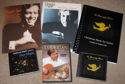 Douglas Niedt's CDs, DVD, and Classical guitar sheet music